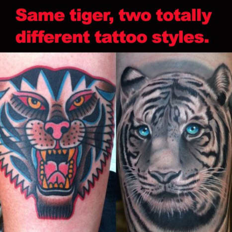 Εξηγήστε τη διαφορά μεταξύ καλλιτεχνών. Πολλοί άνθρωποι που δεν γνωρίζουν τη βιομηχανία πιστεύουν ότι κάθε καλλιτέχνης τατουάζ μπορεί να κάνει κάθε τύπο τατουάζ. Υποθέτουν ότι μπορούν να κάνουν ένα ολόχρωμο, φωτορεαλιστικό τατουάζ από τον ίδιο καλλιτέχνη που ειδικεύεται στο American Traditional. Εξηγήστε στον φίλο σας ότι ενώ υπάρχουν καλλιτέχνες που μπορούν να κάνουν σχεδόν τα πάντα, αυτοί οι ταλαντούχοι άνθρωποι είναι ελάχιστοι, οι περισσότεροι τατουάζ ειδικεύονται σε ένα συγκεκριμένο στυλ. Και πιο σημαντικό….