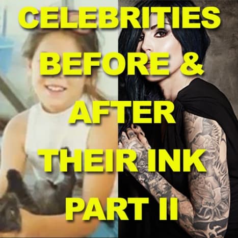 KLIK HER for at se berømtheder, før de havde tatoveringer!