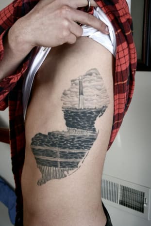 Tattoo af Ty Pallotta.Dette stykke er bestemt Jersey Strong.