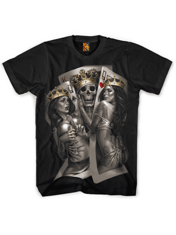 konge og dronning tatovering t -shirt