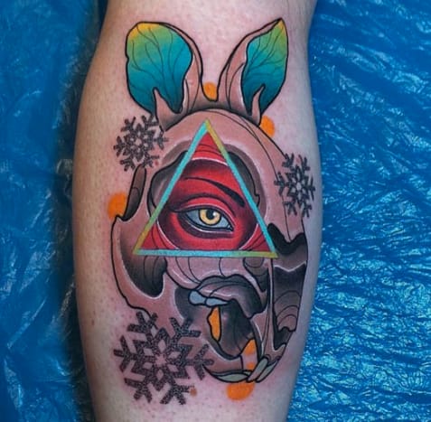 Piotr Gie luo hullu illuusio kollaasi tatuointi