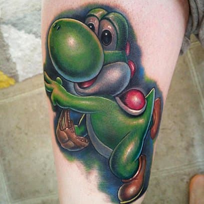 Ποτέ δεν ξέραμε ότι ο Yoshi ήταν πολύ παίκτης του μπέιζμπολ μέχρι που είδαμε αυτό το υπέροχο τατουάζ από τον Mike DeVries.