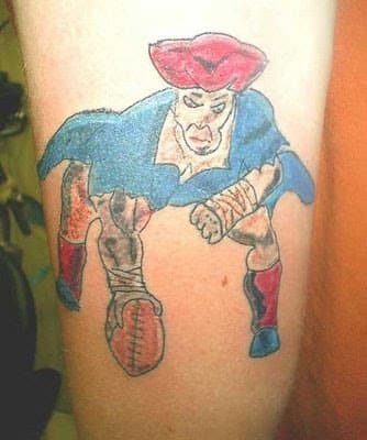 Huono New England Patriots Tattoo