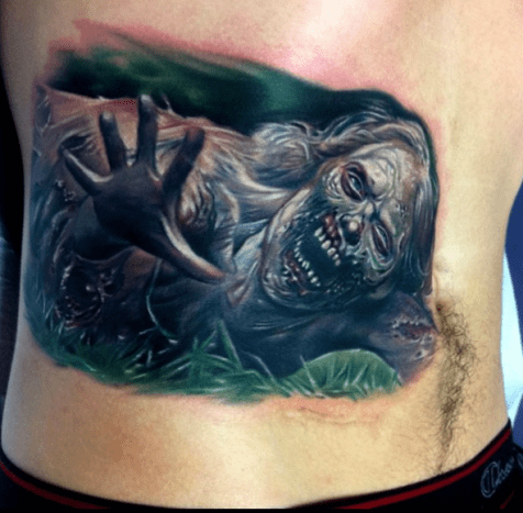 Zombie Hannah. Paul Ackerin tatuointi