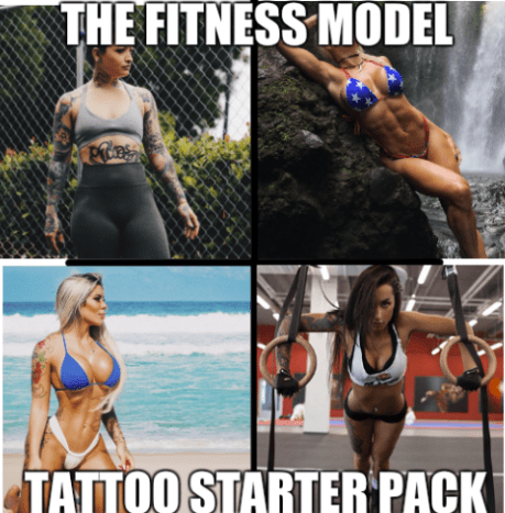 Er der noget mere skræmmende end en tatoveret kvinde? Ja, en stærk tatoveret kvinde. Fitnessmodeller dræber det i disse dage, og mange af disse muskuløse jomfruer arbejder som tatoveringsmodeller, når de forlader gymnastiksalen.