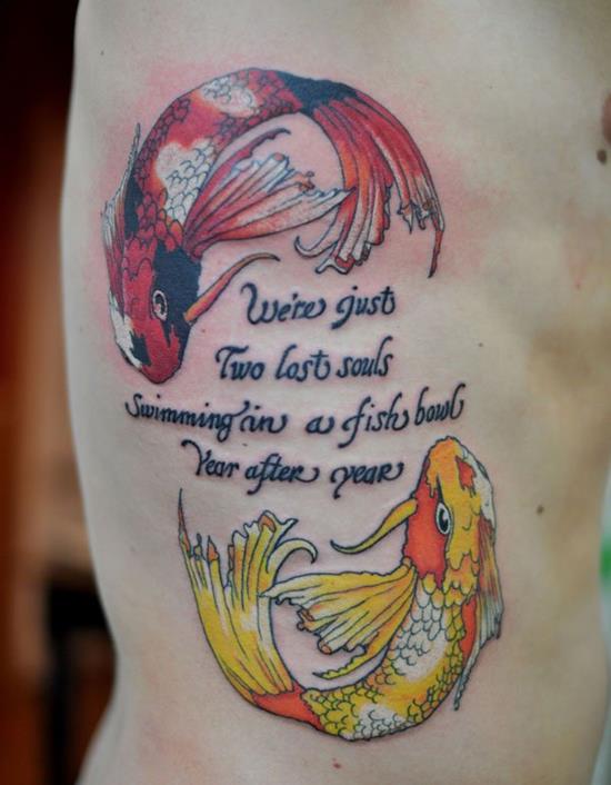 De sejeste Koi Fish Tattoo Designs, du har set