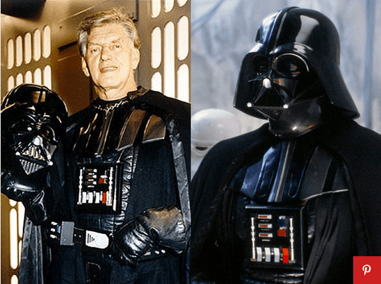 Tiedämme kaikki, että Darth Vaderin (1977-83) ääni on James Earl Jones, mutta mustan puvun alla oleva iho ja luut olivat kehonrakentaja David Prowse