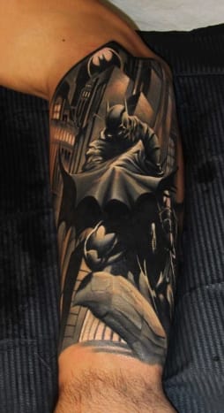 Pimeän yön (Batman) tatuointi, Piotr Deadi Dedel