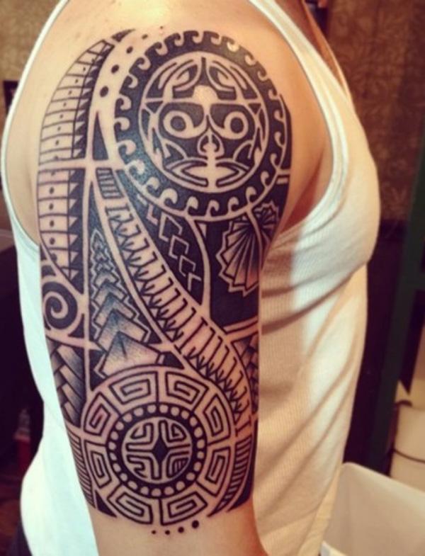 Marquesanin puolihihainen tatuointisuunnittelu