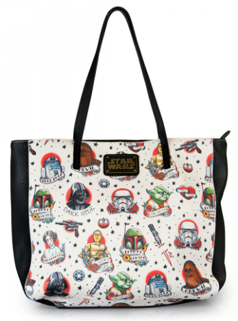 Star Wars Tattoo Flash Tote Bag by Loungefly