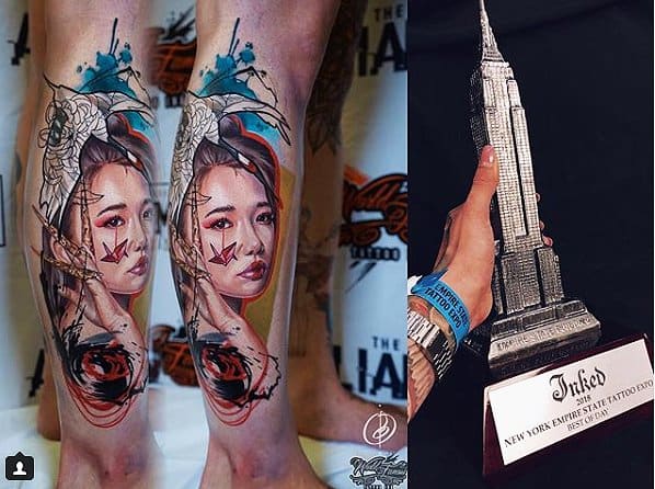 Valokuva @pirojenko_tattooTämä venäläinen tatuointitaiteilija voitti kaksi palkintoa, yhden 