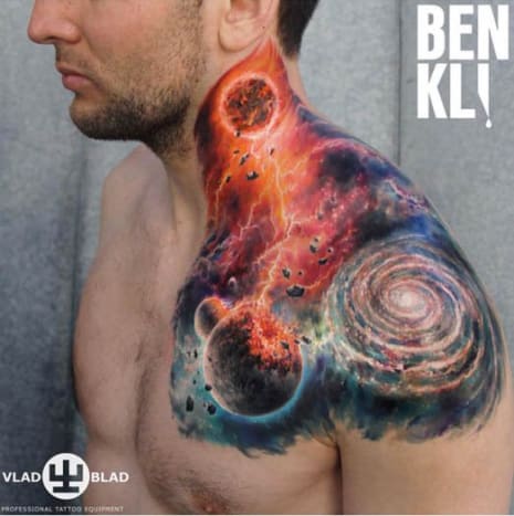 Αυτό το τατουάζ του Ben Klishevskiy είναι έξω από αυτόν τον κόσμο.