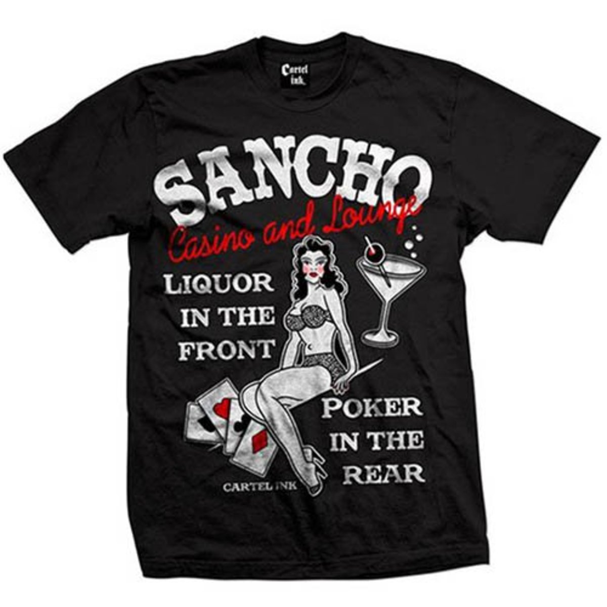 Sancho Casino og Lounge T -shirt Cartel Ink