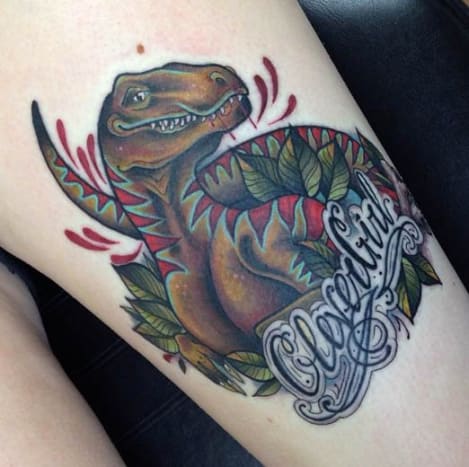 Ο Lou Hopper επεξεργάστηκε ένα παλιότερο τατουάζ για να δημιουργήσει αυτό. Έξυπνος τατουάζ.