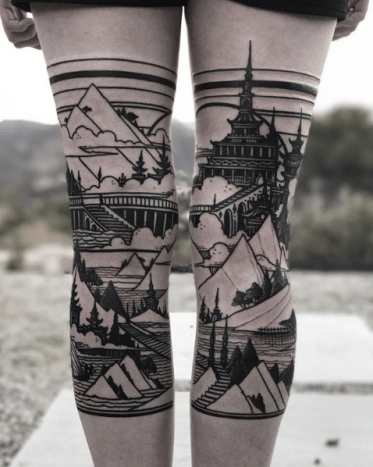 Hän on tatuoija Los Angelesista, joka on saavuttanut kansainvälistä menestystä linna -aiheistaan.