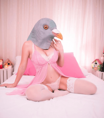 Hän loi online -sensaation nimeltä Birdoir, jossa on Nigri pukeutuneena alusvaatteisiin ja lintujen naamioihin.