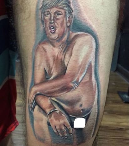 Trump mikropeniksen tatuointi