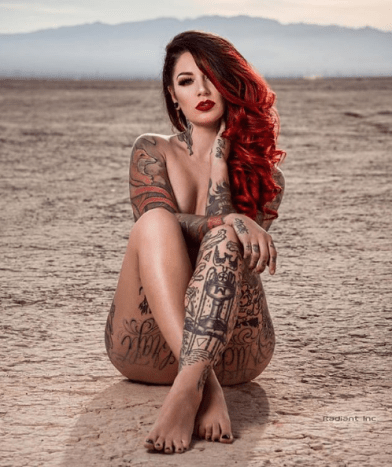 Cervena Fox er en tatovør, pyro -performer og tatoveringsmodel fra Storbritannien. I juli 2017 spillede hun hovedrollen på forsiden af ​​INKED Magazine.