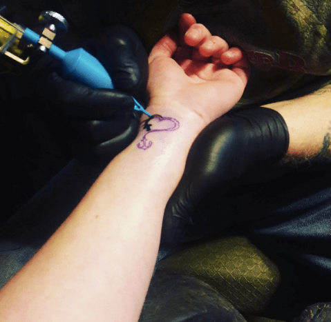 tatovering hjerte anker
