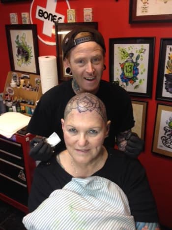 Η Σάρλοτ έχει καλύψει περίπου το 91,5% του σώματός της με τατουάζ. Φωτογραφία: Facebook