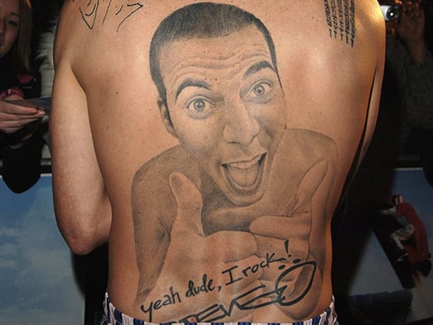 Useita vuosia sitten Jackass-franchising-todellisuustähti ja maailmankuulu kepponen Steve-O sai selän tatuoinnin omasta muotokuvastaan.